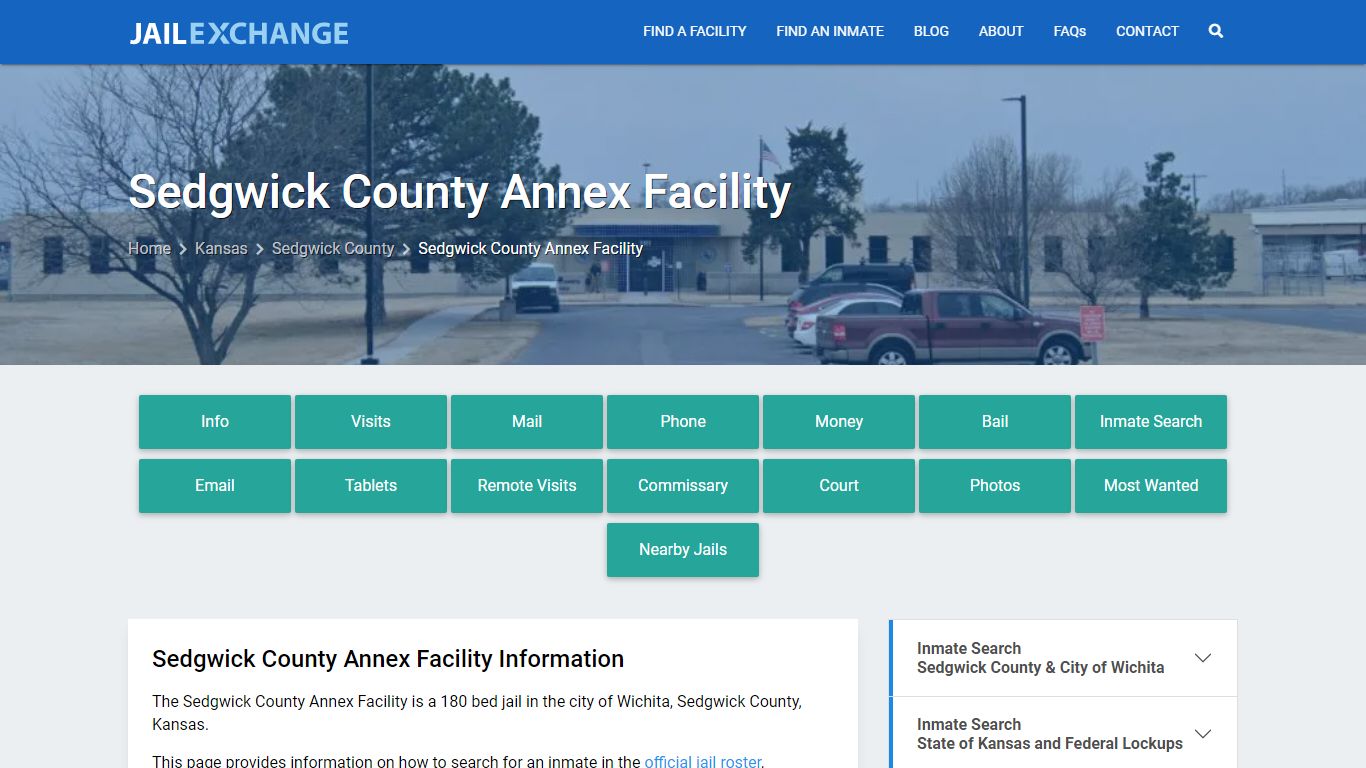 Sedgwick County Annex Facility, KS Inmate Search, Information